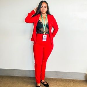 Red Fitted Suit ONLY*
